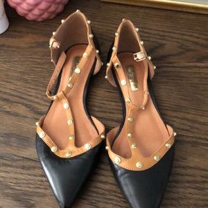 Black flats - worn but not in bad shape for price